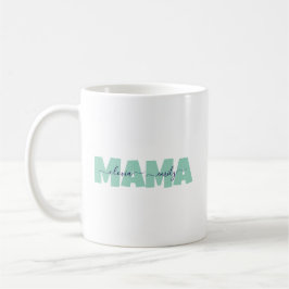 Benutzerdefinierter Kindername Mama Kaffeetasse