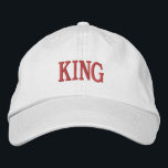 Benutzerdefinierter KING-Text mit weißer Farbquali Bestickte Baseballkappe<br><div class="desc">Erhöhen Sie Ihren Stil mit dieser Alternative Apparel Basic Adjustable Cap,  mit dem fett und regal "KING" bestickten Text. Diese Kappe ist für eine perfekte Passform und den ganzen Tag Komfort konzipiert und aus hochwertigen Materialien gefertigt. Sie ist ein Must-Have Accessoire für jeden Schrank.</div>