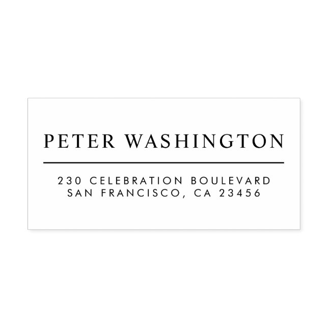 Benutzerdefinierter, klarer, sogar gedruckter Name Gummistempel (Prägung)