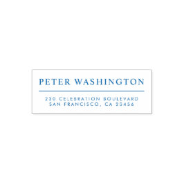 Benutzerdefinierter, klarer, sogar gedruckter Name Permastempel