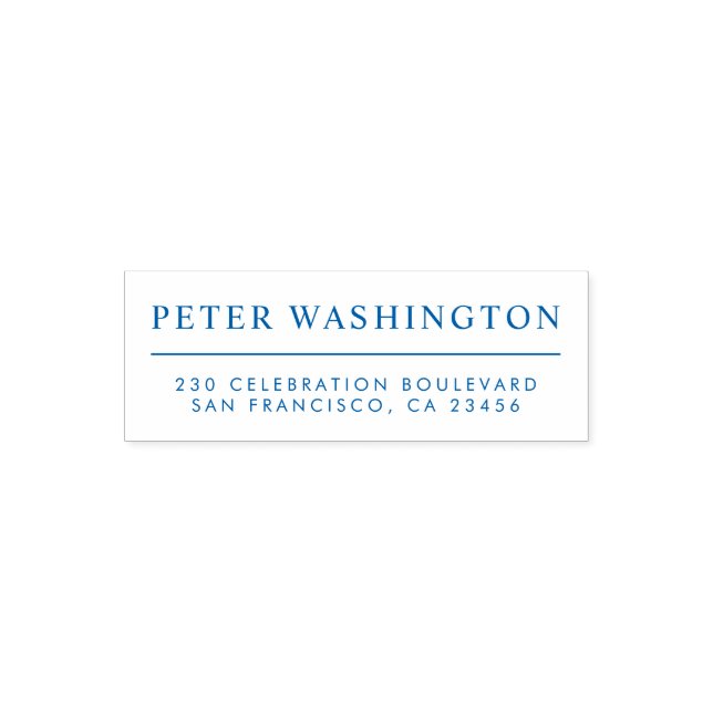 Benutzerdefinierter, klarer, sogar gedruckter Name Permastempel (Design)