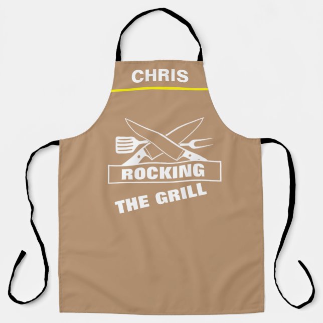 Benutzerdefinierter Koch Name Personalisiert Rock  Schürze (Vorderseite)