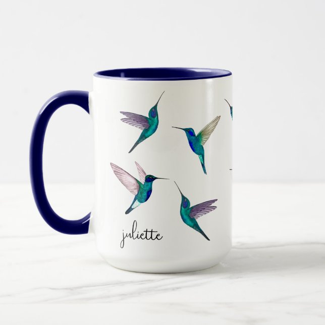 Benutzerdefinierter Kolibri-Becher Tasse (Links)
