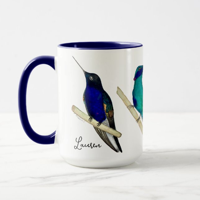 Benutzerdefinierter Kolibri-Becher Tasse (Links)