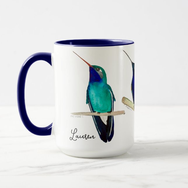 Benutzerdefinierter Kolibri-Becher Tasse (Links)