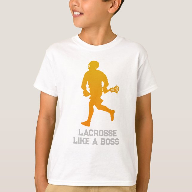 Benutzerdefinierter Lacrosse-Player T-Shirt (Vorderseite)