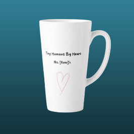 Benutzerdefinierter Latte-Mug mit großem Herzen fü Milchtasse