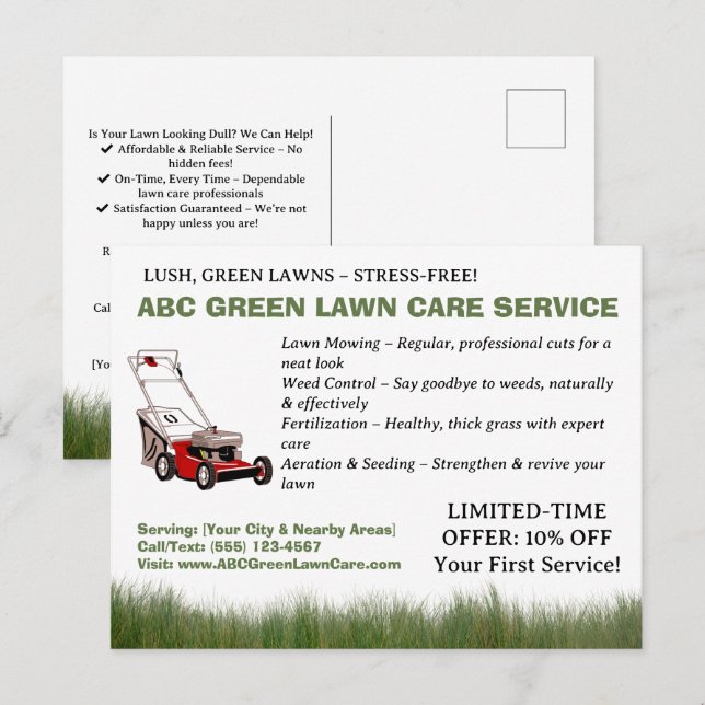 Benutzerdefinierter Launch-Dienst Postkarte (Vorne/Hinten)