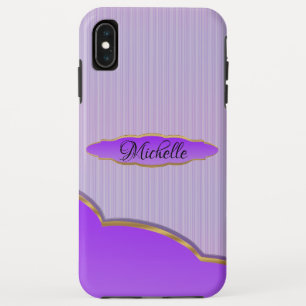 Benutzerdefinierter Lavendel Stripes iPhone XS Max Case-Mate iPhone Hülle