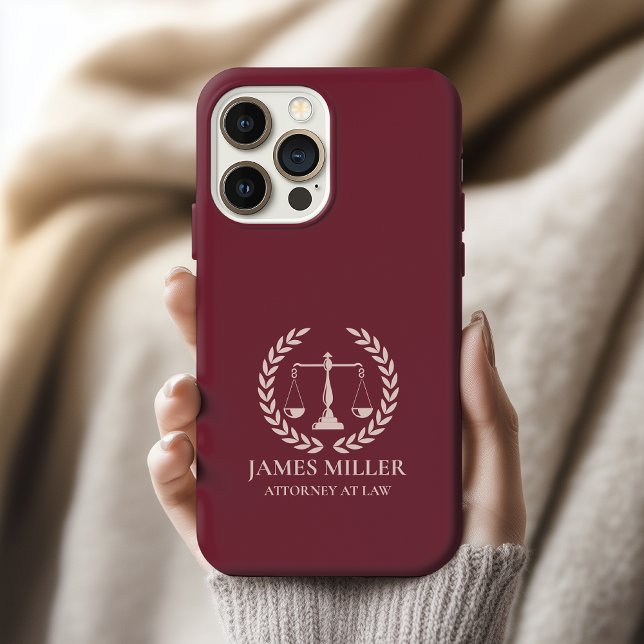 Benutzerdefinierter Law School Absolventenkoffer,  iPhone Hülle (custom attorney phone case gift, custom graduation gift law student case, gift for new lawyer case)