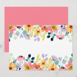 Benutzerdefinierter leerer Blumen Garten Save The Date