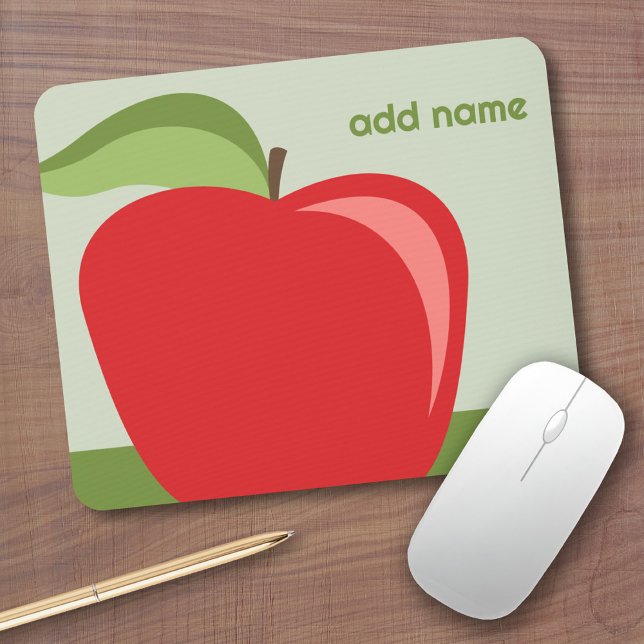 Benutzerdefinierter Lehrer-Apfel mit trendiger Apf Mousepad (apple mousepad)