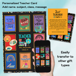 Benutzerdefinierter Lehrer Vielen Dank Anführungsz Einladung