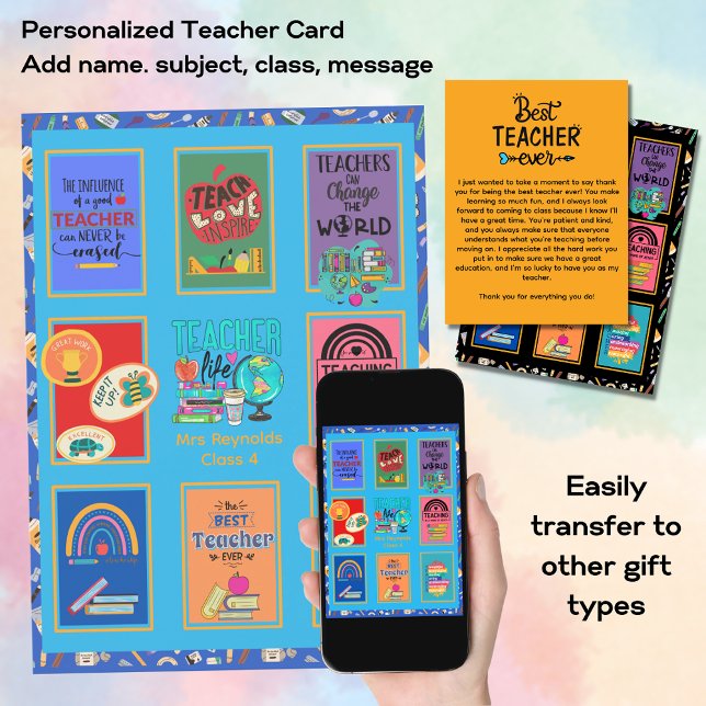 Benutzerdefinierter Lehrer Vielen Dank Anführungsz Einladung (Von Creator hochgeladen)