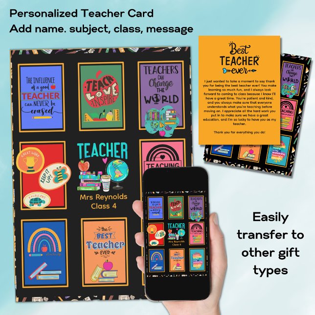 Benutzerdefinierter Lehrer Vielen Dank Anführungsz Einladung (Von Creator hochgeladen)