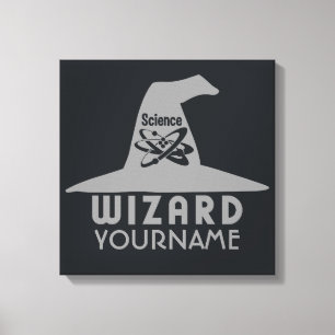 Benutzerdefinierter Leinwanddruck des Science Wiza