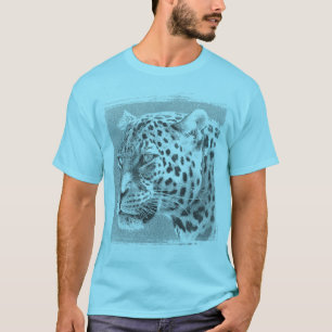 Benutzerdefinierter Leopard Kopf Moderne Vorlage M T-Shirt