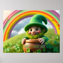 Benutzerdefinierter Leprechaun Gnom St. Patrick's 