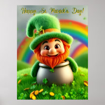 Benutzerdefinierter Leprechaun Gnom St. Patrick's 