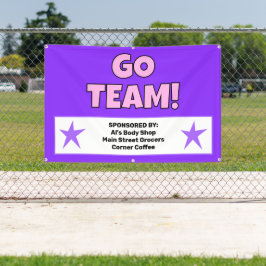 Benutzerdefinierter Lila rosa Teambanner Banner