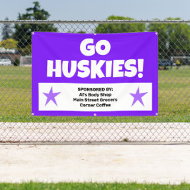 Benutzerdefinierter Lila Teambanner Banner