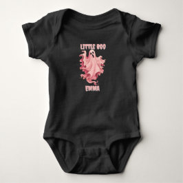 Benutzerdefinierter Little Boo Pinkoween-Wasserfar Baby Strampler