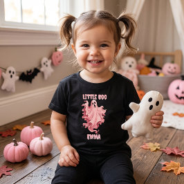 Benutzerdefinierter Little Boo Pinkoween-Wasserfar Kleinkind T-shirt