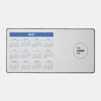 Benutzerdefinierter Logo-Kalender 2027 Schreibtischunterlage