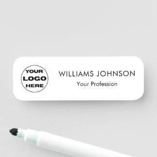 Benutzerdefinierter Logo-Mitarbeiter-Name-Tag-Abze Namensschild