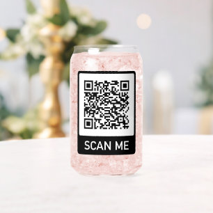 Benutzerdefinierter Logo-QR-Code für Unternehmen Dosenglas