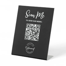 Benutzerdefinierter Logo-QR-Code Scanne Mich Resta