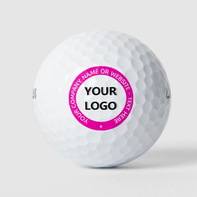 Benutzerdefinierter Logo-Text und Personalisierte  Golfball (Vorderseite)