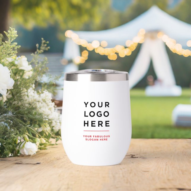 Benutzerdefinierter Logo-Thermal-Weinbecher ohne M (Hochzeit (gedreht))