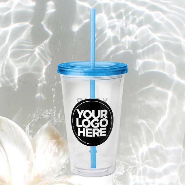 Benutzerdefinierter Logo-Tumbler mit Strohhalm Acryltrinkbecher (Von Creator hochgeladen)