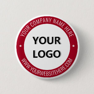 Benutzerdefinierter Logotext Werbebutton - Ihre Fa Button