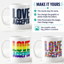 Benutzerdefinierter Love Accepts Grafik/Foto-Füllb
