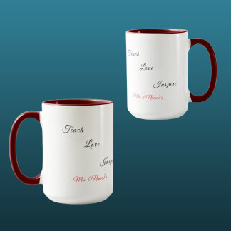 Benutzerdefinierter Love Preschool Teacher Combo M Tasse
