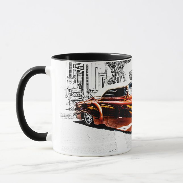 Benutzerdefinierter Low Rider Kaffeebecher Tasse (Links)