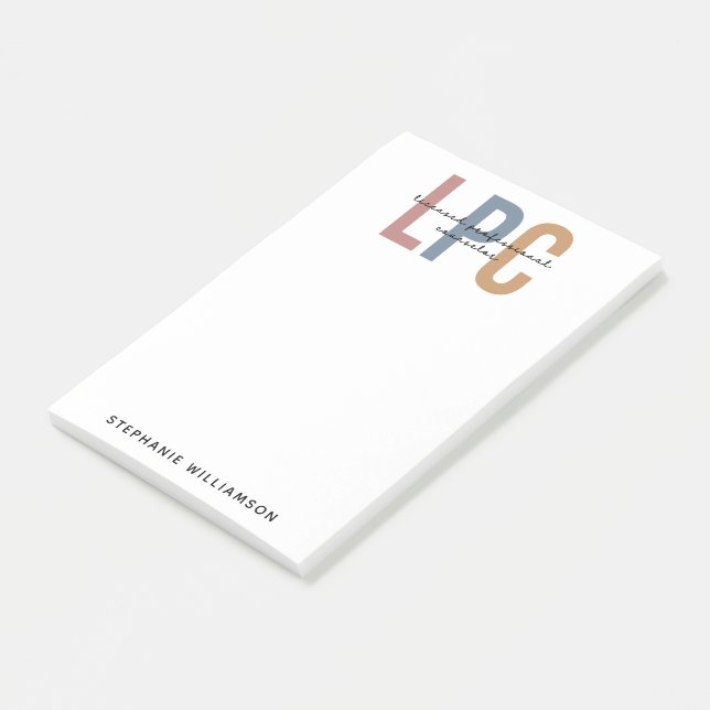 Benutzerdefinierter LPC-lizenzierter Beruflicher B Post-it Klebezettel (angewinkelt)