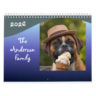 Benutzerdefinierter lustiger Hunde-Fotokalender pe Kalender