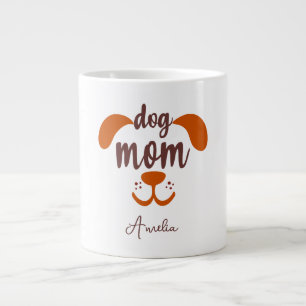 Benutzerdefinierter lustiger Hundemutter-Skriptnam Jumbo-Tasse