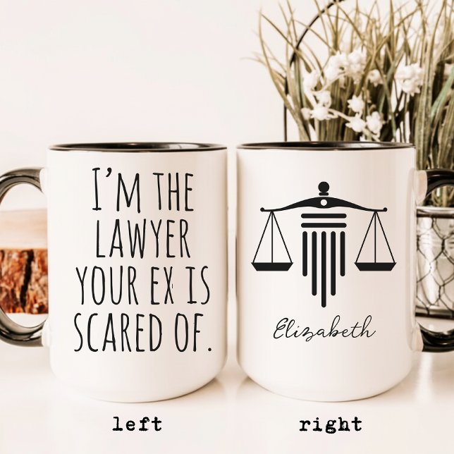 Benutzerdefinierter lustiger Kaffeebecher als Gesc Tasse (law student mug, bar exam gift, lawyer coffee cup, attorney gift idea, legal professional mug,)