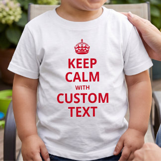 Benutzerdefinierter lustiger Slogan | Keep Calm Gr T-Shirt