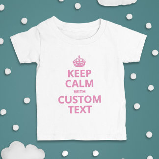 Benutzerdefinierter lustiger Slogan | Keep Calm Gr T-Shirt