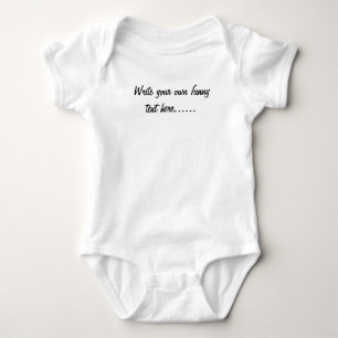 Benutzerdefinierter lustiger Spruch l Humor und La Baby Strampler
