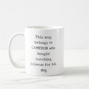 Benutzerdefinierter lustiger Spruch Weihnachten Fe Kaffeetasse