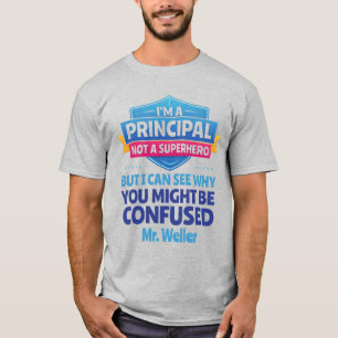 Benutzerdefinierter Lustiger Superhelden-Männer- T-Shirt