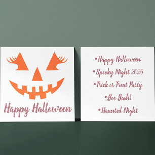Benutzerdefinierter Mädchenhafter Jack O Lantern K Einladung