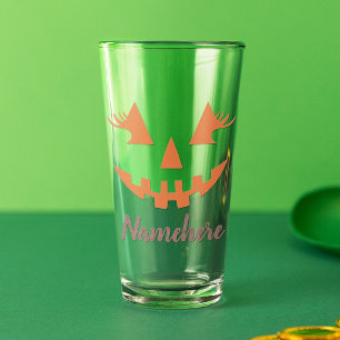 Benutzerdefinierter Mädchenhafter Jack O Lantern K Glas