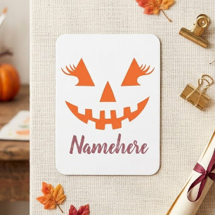 Benutzerdefinierter Mädchenhafter Jack O Lantern K Magnet